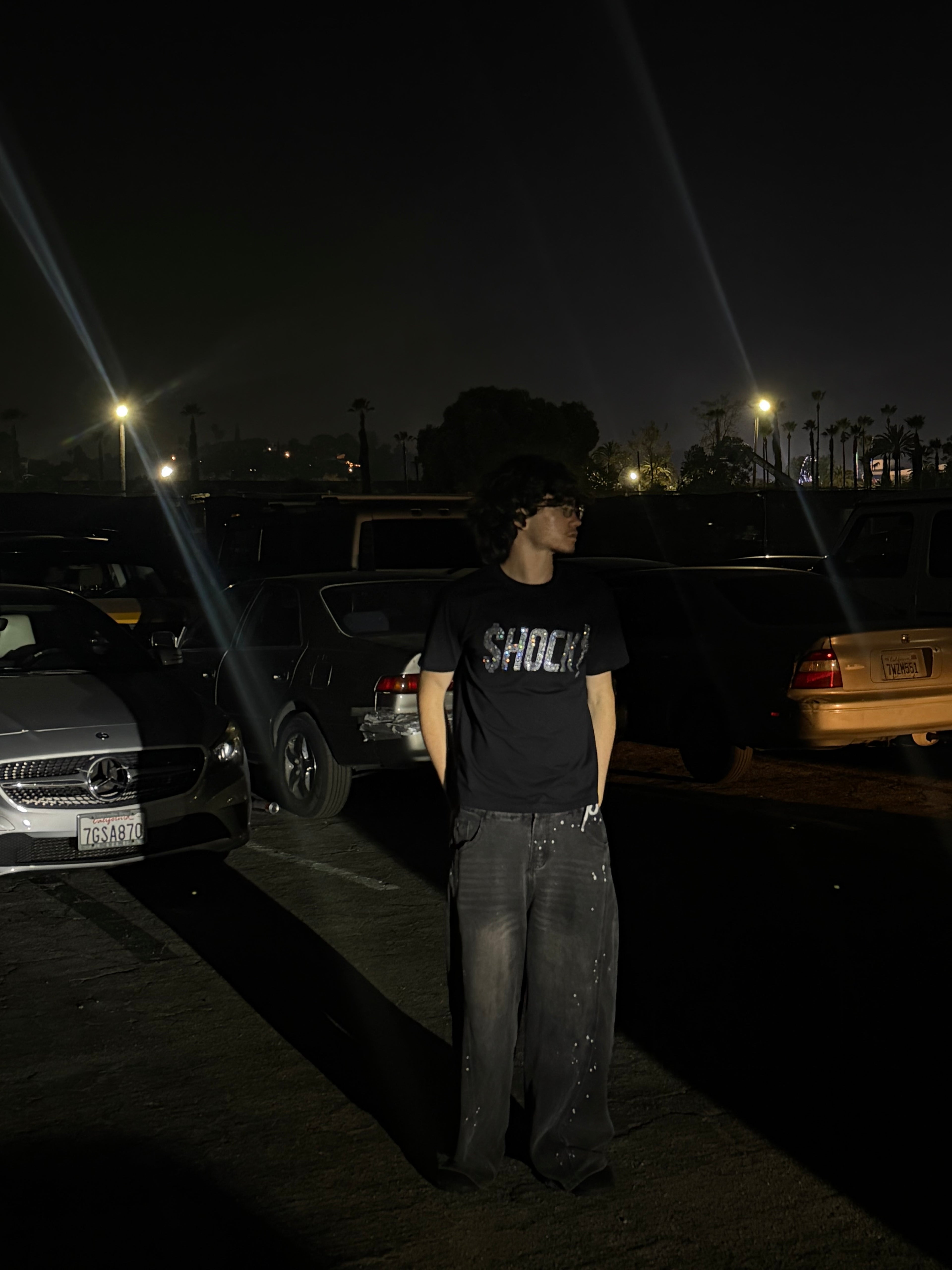 SHOCK rhinestone tee